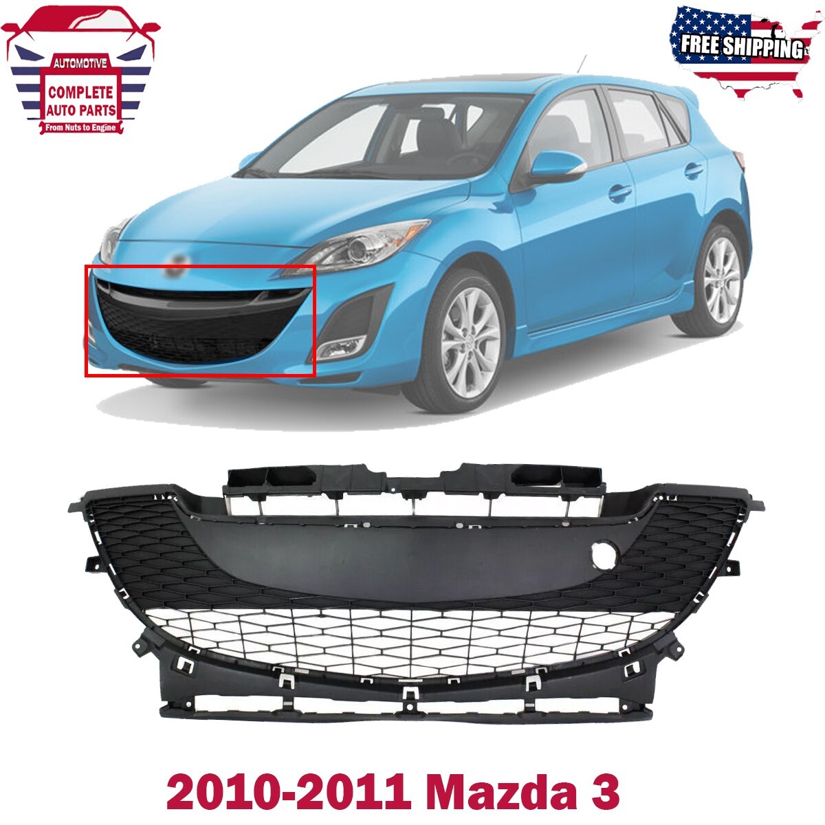 Cản Trước Mazda Mazda 3 Mã phụ tùng ctr-mazda3-2010