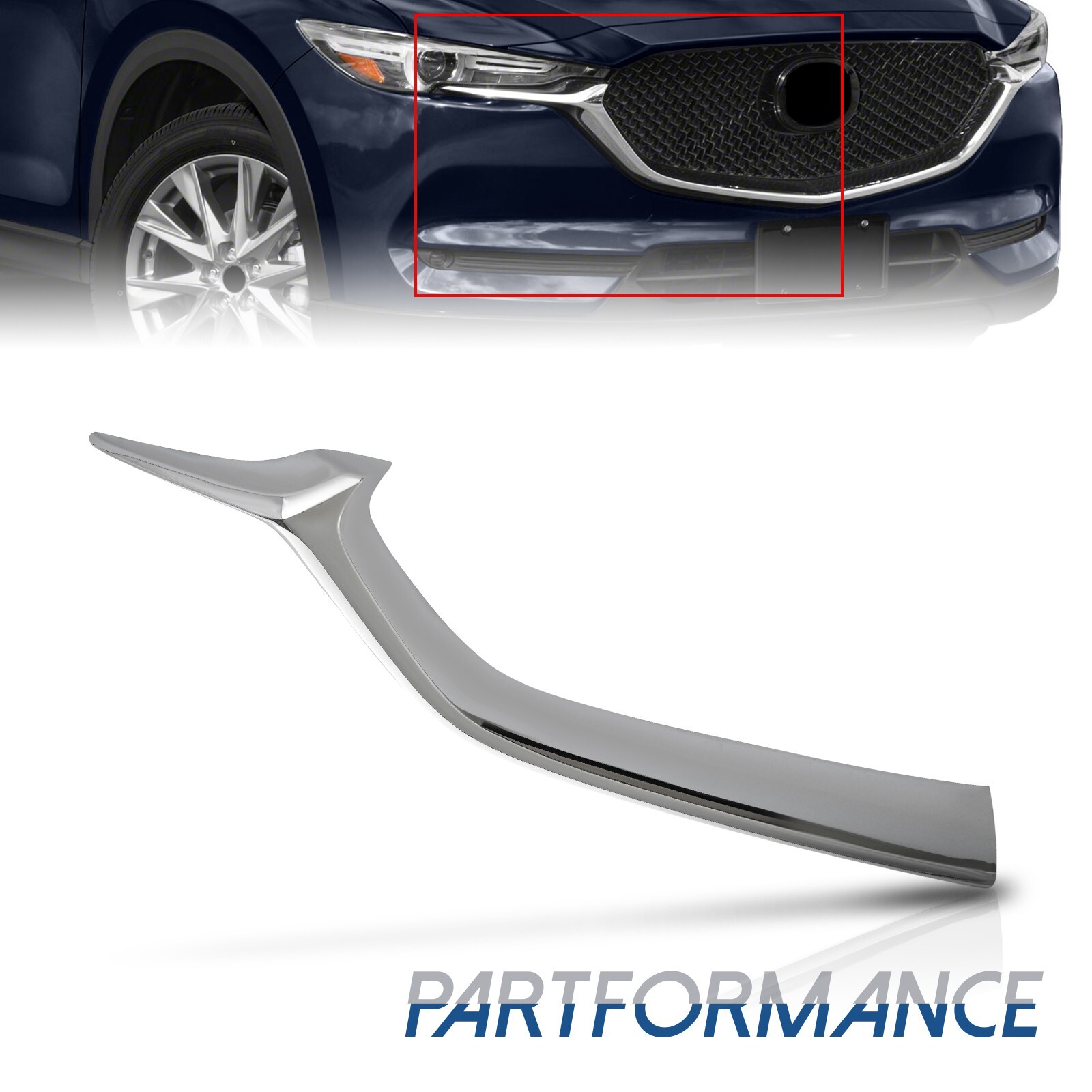 Nẹp Mạ Ca Lăng Cản Trước Mazda CX-5 Mã phụ tùng KB8A507J1B
