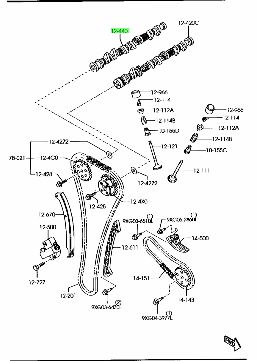 Trụ Cam Xả Mazda Mazda 6 Mã phụ tùng LF1712441