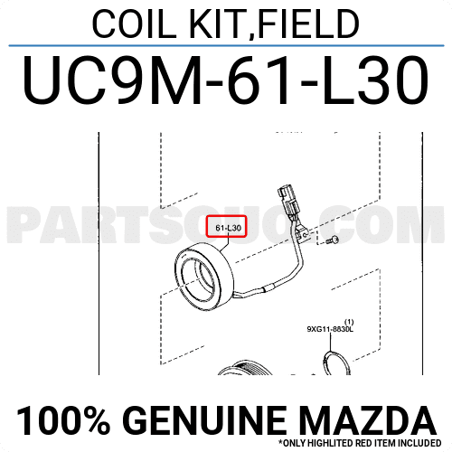 Cuộn Điện Lốc Điều Hòa Mazda BT-50 Mã phụ tùng UC9M61L30
