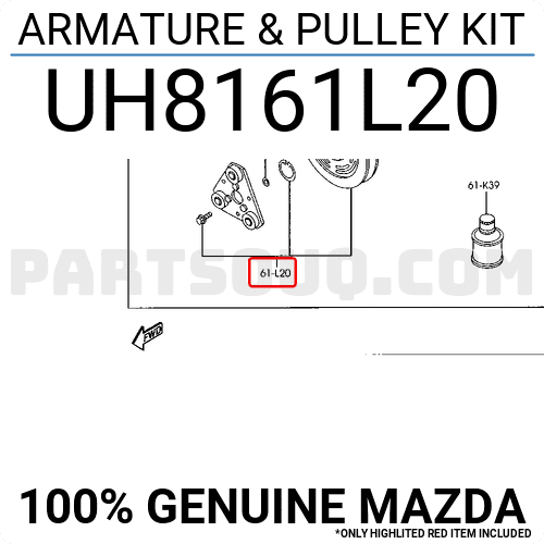 Buli Lốc Điều Hòa Mazda BT-50 Mã phụ tùng UH8161L20