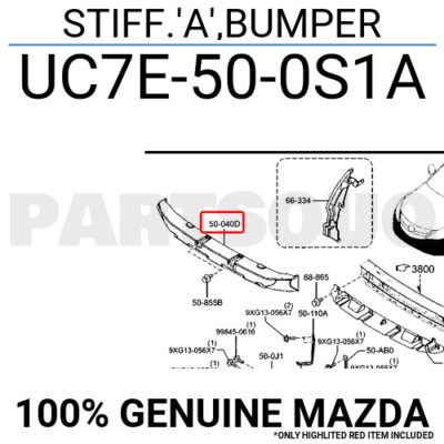 Hông Sau Trái Mazda BT-50 Mã phụ tùng UC7E65500E