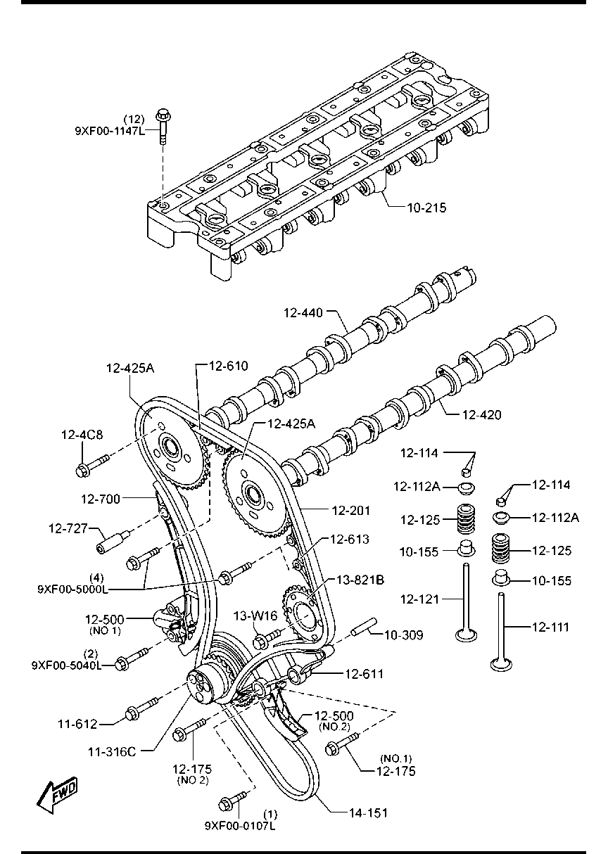 Phớt Ghíp 2.2 - 3.2 Mazda BT-50 Mã phụ tùng U20210155