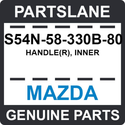 Tay Mở Cửa Trong Phải Mazda 323 Mã phụ tùng s54n58330b80