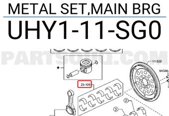 Bộ Bạc Biên Ba Lie Std Mazda BT-50 Mã phụ tùng UHY111SG0