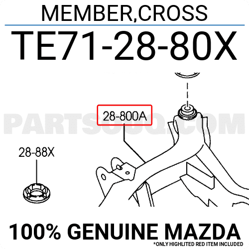 Cầu Sau Mazda CX-9 Mã phụ tùng TE712880X
