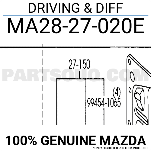 Cụm Cầu Sau Mazda CX-9 Mã phụ tùng MA2827020E