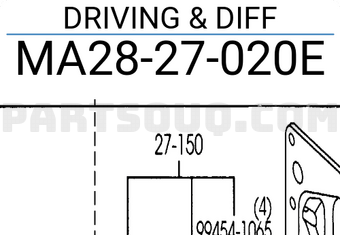 Cụm Cầu Sau Mazda CX-9 Mã phụ tùng MA2827020E