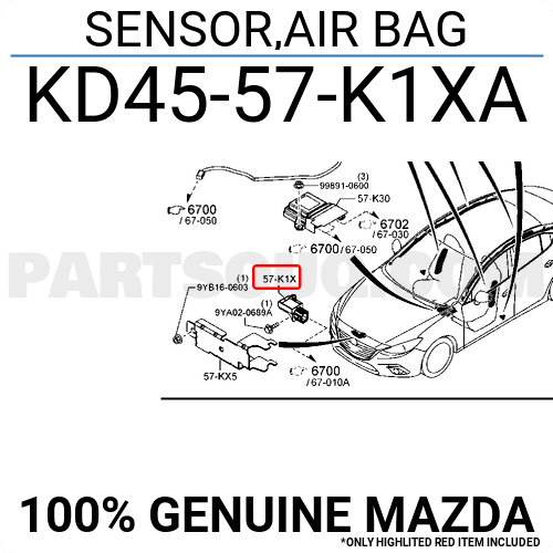 Cảm Biến Ca Trạm Mazda Mazda 6 Mã phụ tùng KD4557K1XA