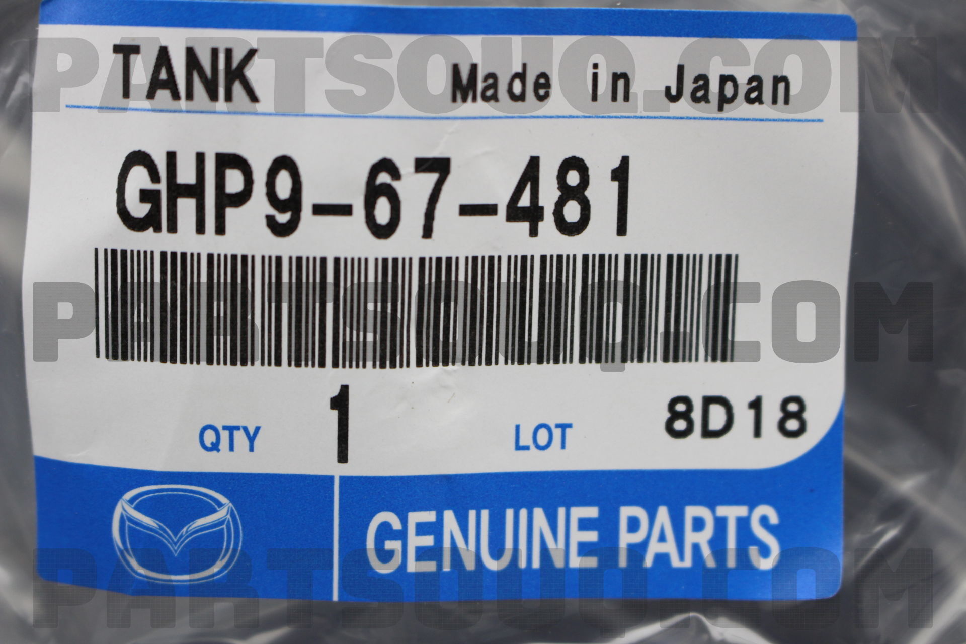 Bình Nước Rửa Kính Mazda Mazda 6 Mã phụ tùng GHP967481