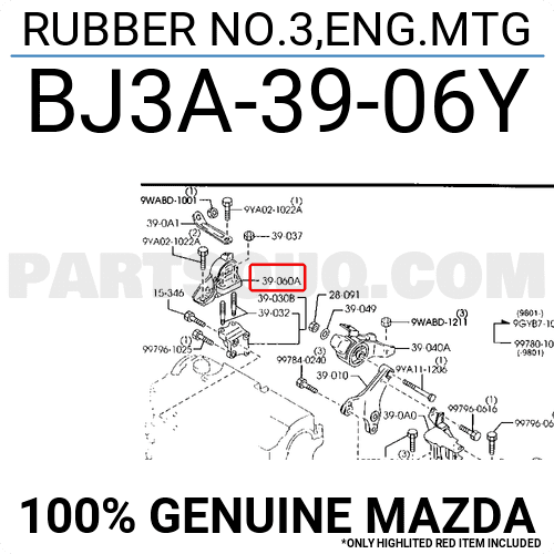Chân Máy Dầu 1.8 Mazda Premacy Mã phụ tùng BJ0N3906YR