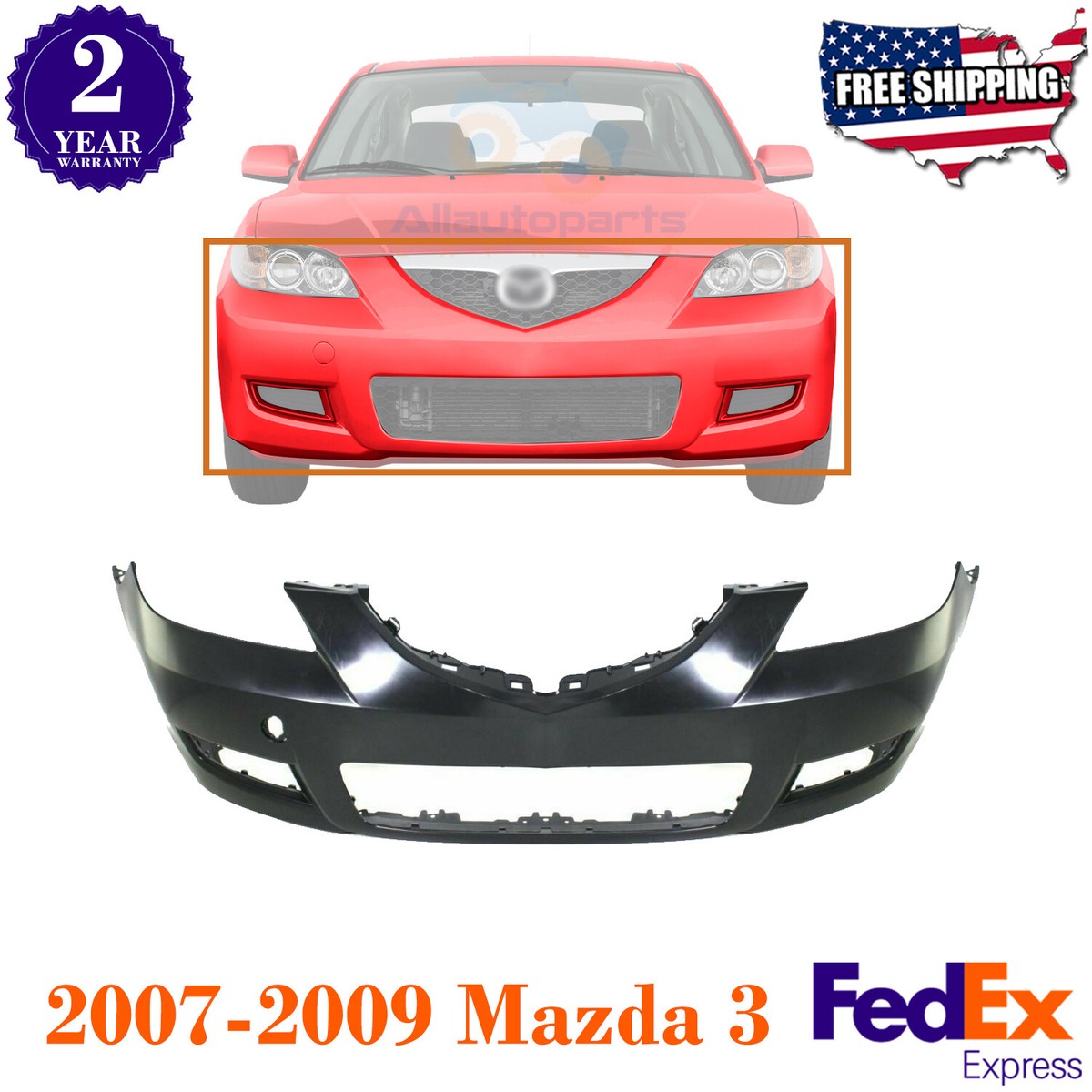Cản Trước Mazda Mazda 3 Mã phụ tùng RBM010305P