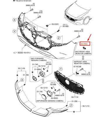 Túi Khí Trần Xe Trái Mazda Mazda 3 Mã phụ tùng BHS257KN0B