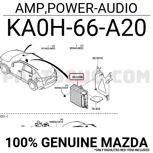 Hộp Khuếch Đại Âm Thanh Mazda CX-5 Mã phụ tùng KA0H66A20