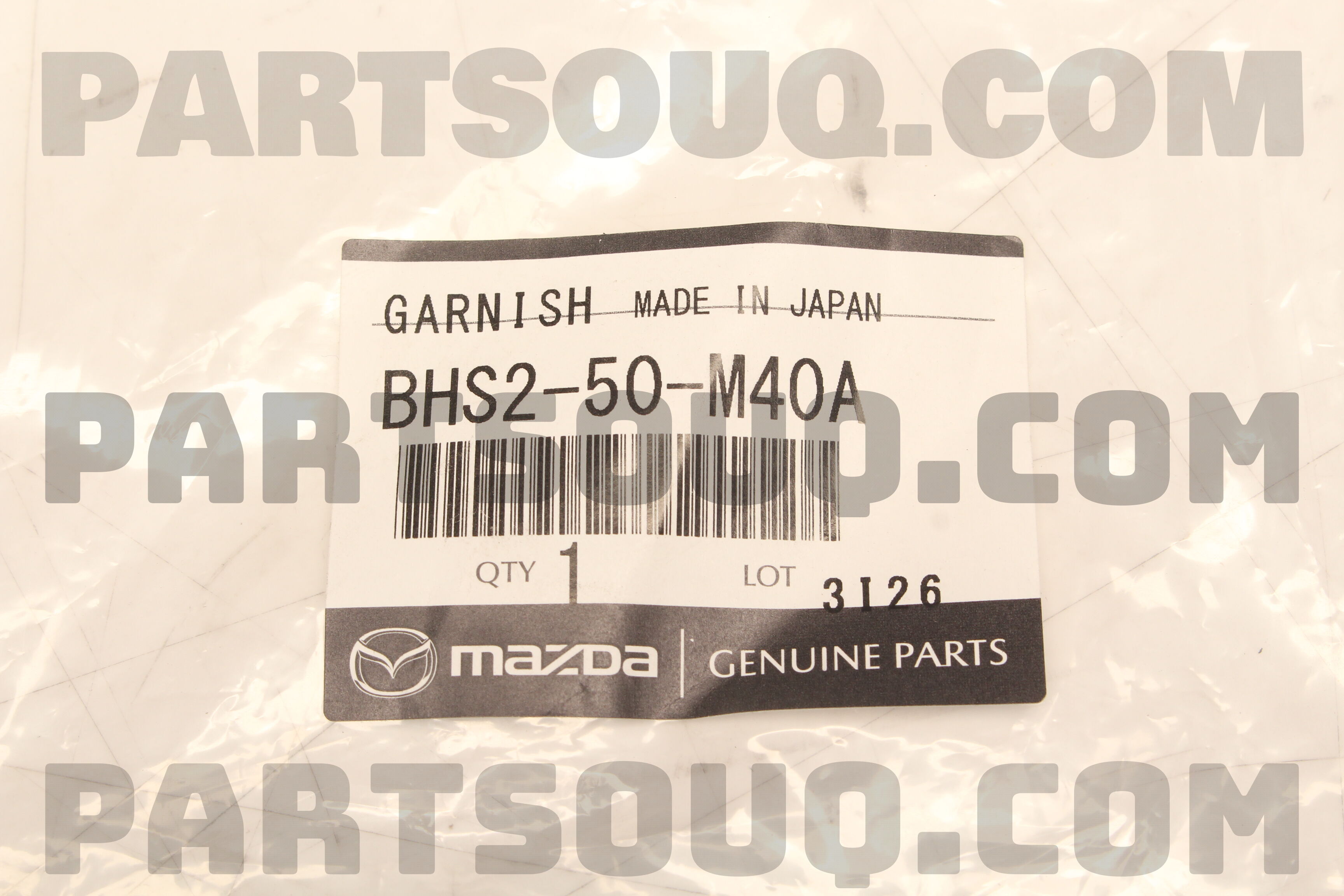 Nẹp Khung Cánh Cửa Ngoài Sau Trái Mazda Mazda 3 Mã phụ tùng bhs250m40a