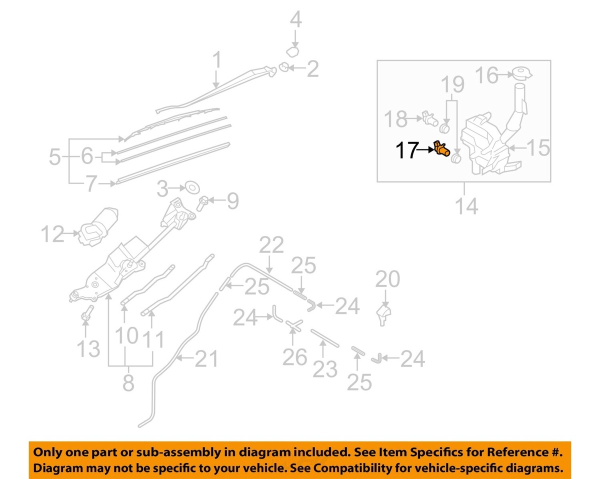 Mô Tơ Phun Nước Rửa Kính Mazda Mazda 6 Mã phụ tùng G22c67482L1
