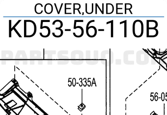 Chắn Bùn Động Cơ Mazda CX-5 Mã phụ tùng KD5356110B