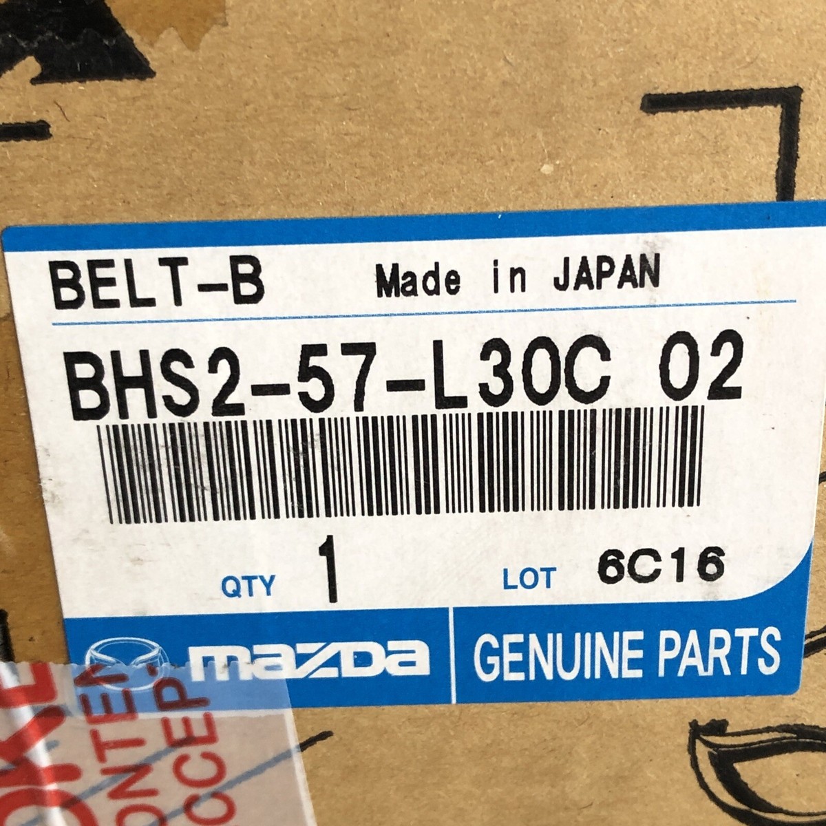 Dây Đai An Toàn Trước Phải Mazda Mazda 3 Mã phụ tùng bhs257l30c02