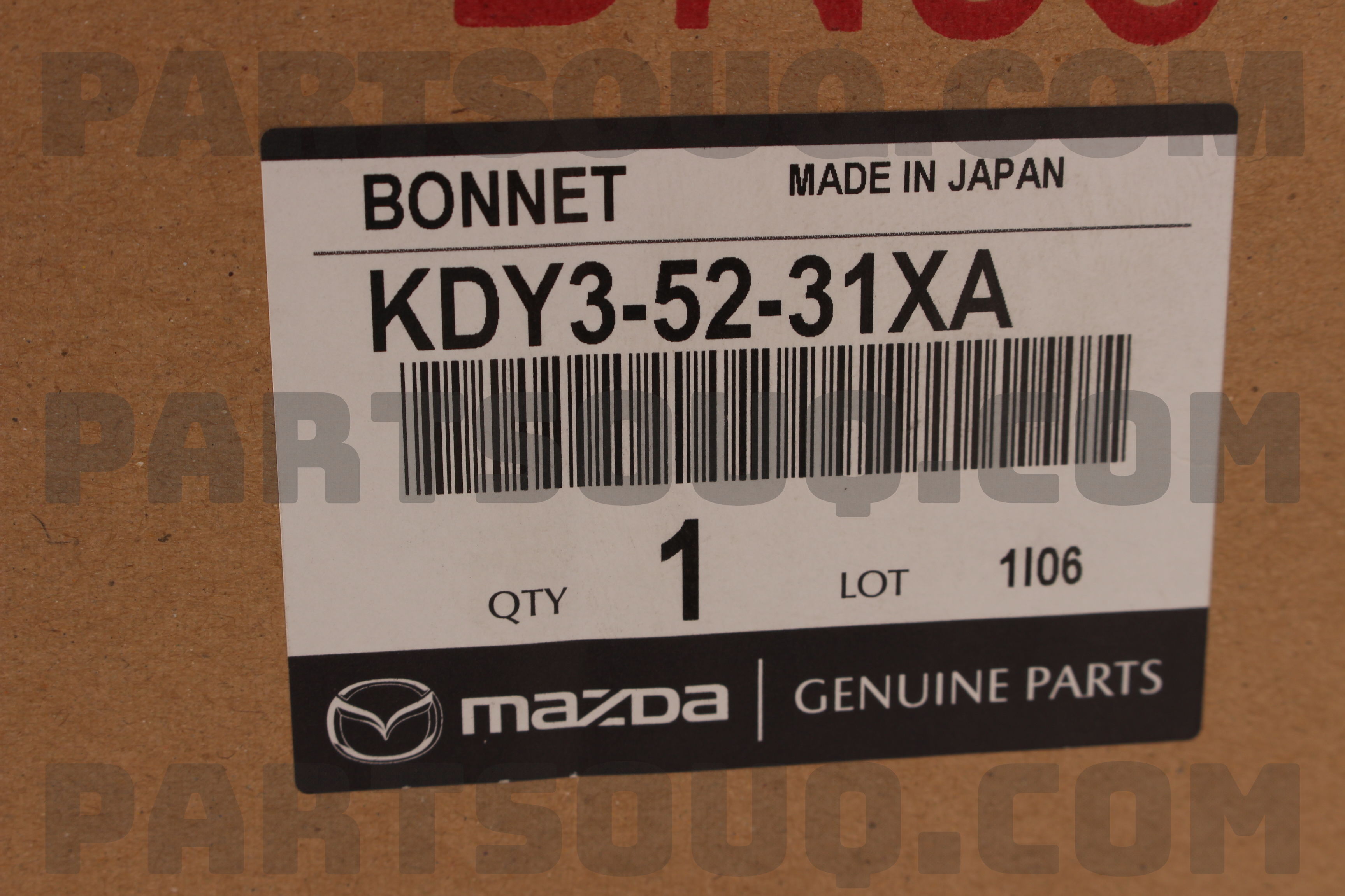 Nắp Ca Pô Mazda CX-5 Mã phụ tùng KDY35231XA