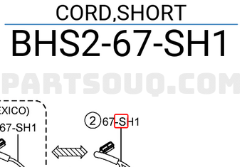 Dây Điện Cáp Túi Khí Mazda Mazda 3 Mã phụ tùng bhs267sh1