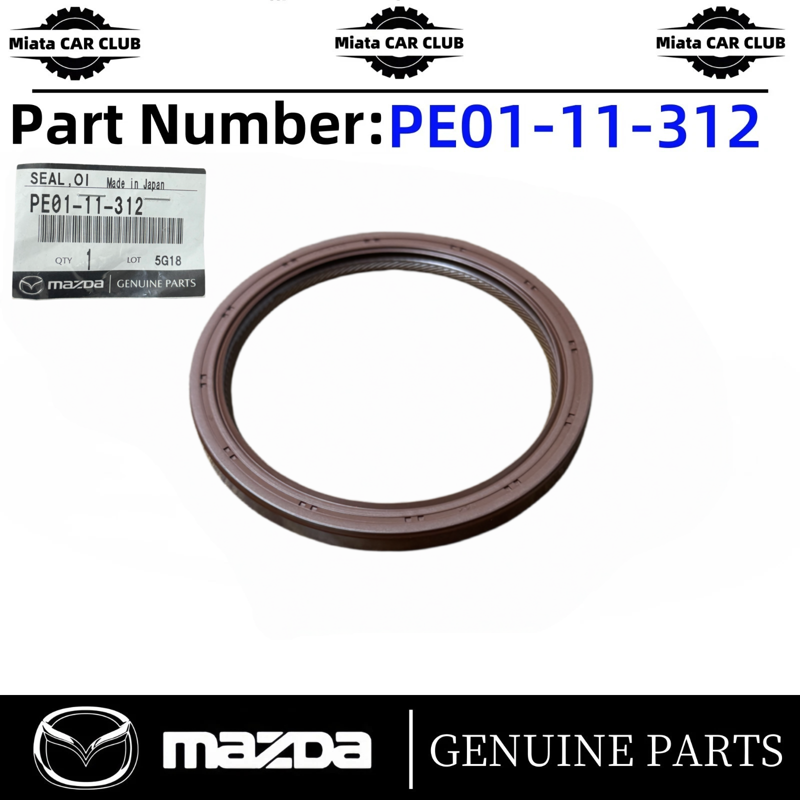Phớt Đuôi Trục Cơ Mazda CX-5 Mã phụ tùng PE0111312