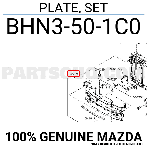 Nhựa Đỡ Cản Trước Mazda Mazda 3 Mã phụ tùng BHN3501C0