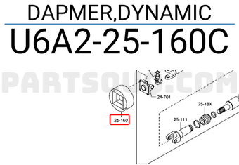 Giảm Chấn Các Đăng Mt Mazda BT-50 OEM U6A225160A