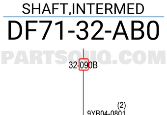Khớp Các Đăng Lái Mazda Mazda 2 Mã phụ tùng DF7132AB0
