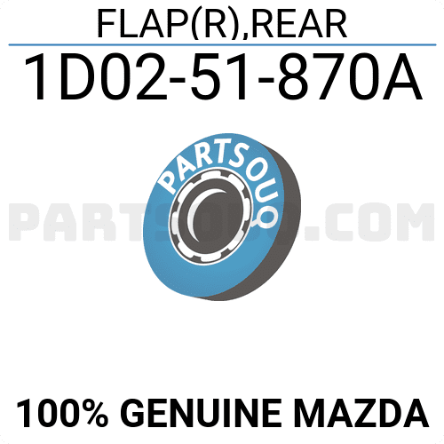 Chắn Bùn Bánh Xe Sau Phải Mazda BT-50 Mã phụ tùng 1d0251870a