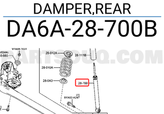Giam Xóc Sau Mazda Mazda 2 Mã phụ tùng DA6A28700B