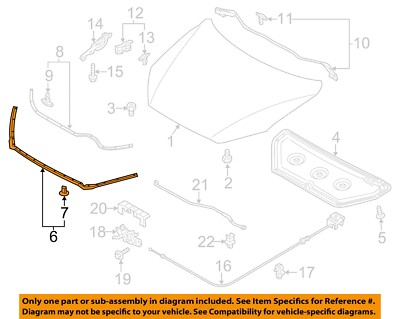 Gioăng Nắp Ca Pô Trước Mazda Mazda 3 Mã phụ tùng bkc356770