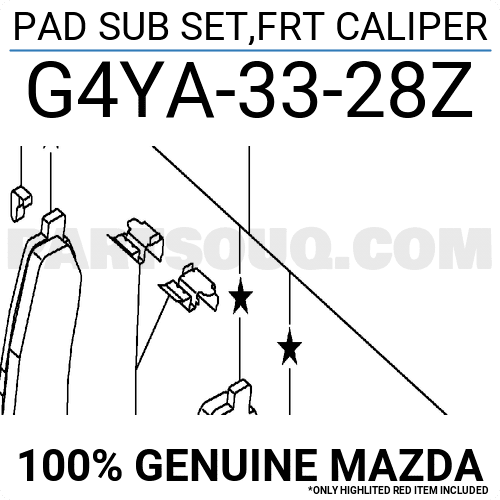 Má Phanh Trước Mazda Mazda 6 OEM G4YA3328Z