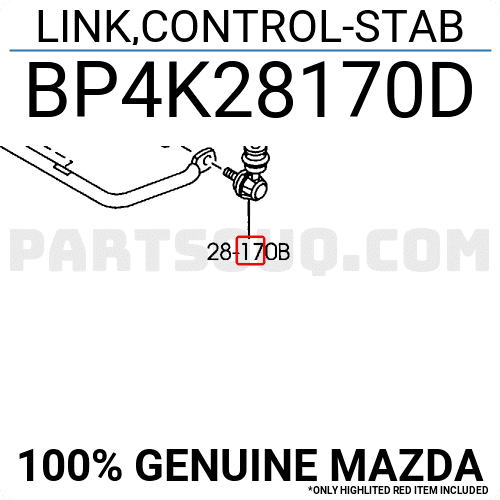 Rotuyn Cân Bằng Sau Mazda Mazda 3 Mã phụ tùng BP4K28170E