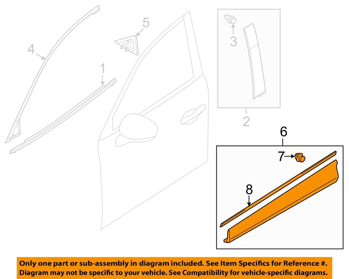 Ốp Thành Cánh Cửa Trước Phải Mazda CX-5 Mã phụ tùng KD5351RA0C
