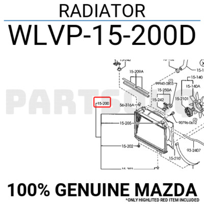 Két Nước Số Tự Động Mazda BT-50 Mã phụ tùng WLVP15200D