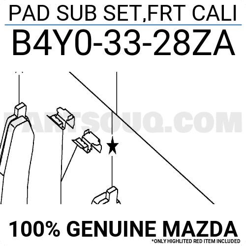 Má Phanh Trước Mazda Mazda 3 Mã phụ tùng b4y03328za