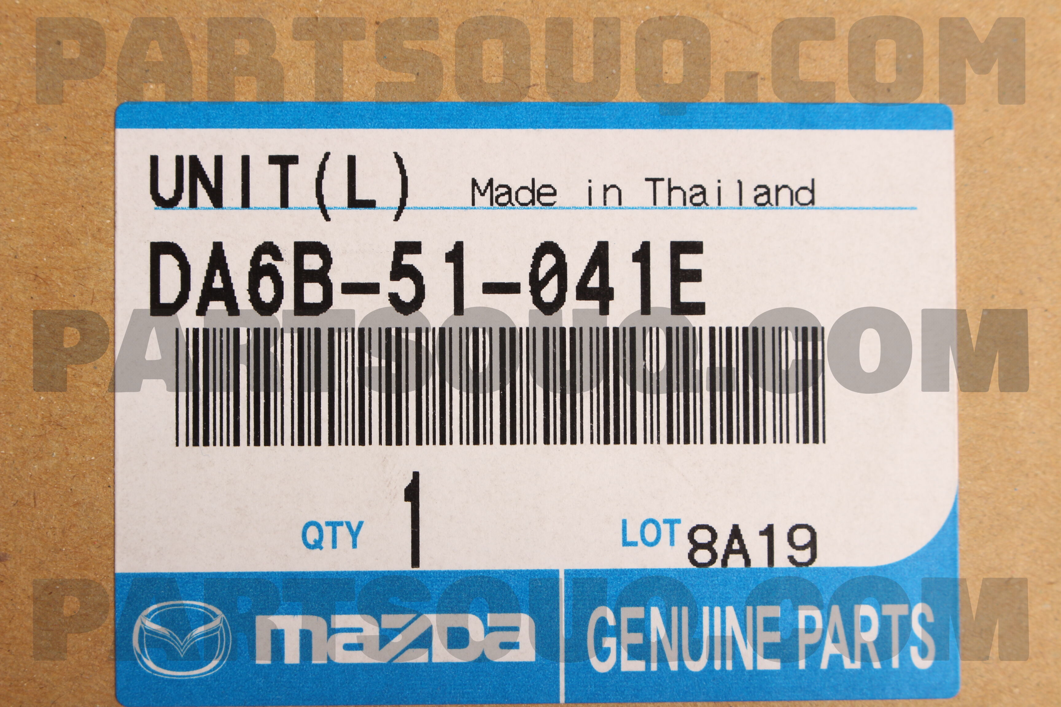 Đèn Hậu Trái Mazda Mazda 2 Mã phụ tùng DA6B51041B