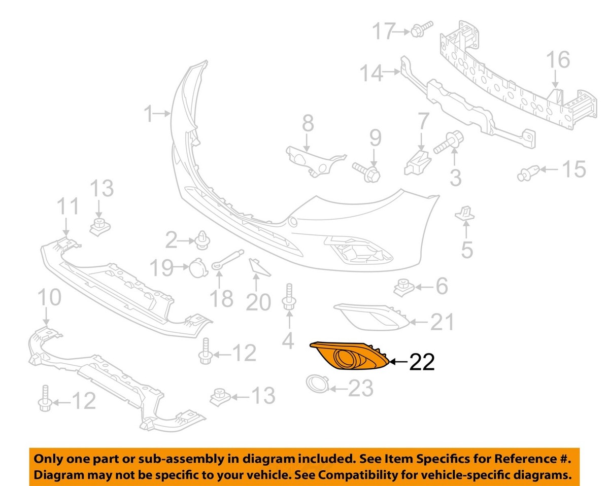 Ốp Đèn Gầm Phải Mazda Mazda 3 Mã phụ tùng BHR150c11a