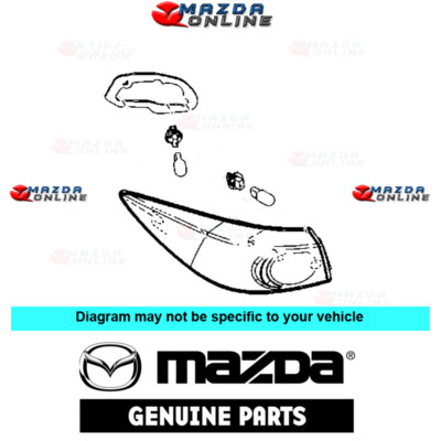 Đèn Hậu Ngoài Trái Không Led - 4 Cửa Mazda Mazda 3 OEM B45A51160B-OE