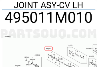 Cây Láp Trái (6Mt) Kia Forte / Cerato Mã phụ tùng 495011M010