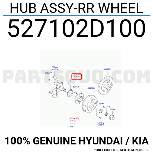 Bi May Ơ Sau Kia Forte / Cerato OEM 527102D000