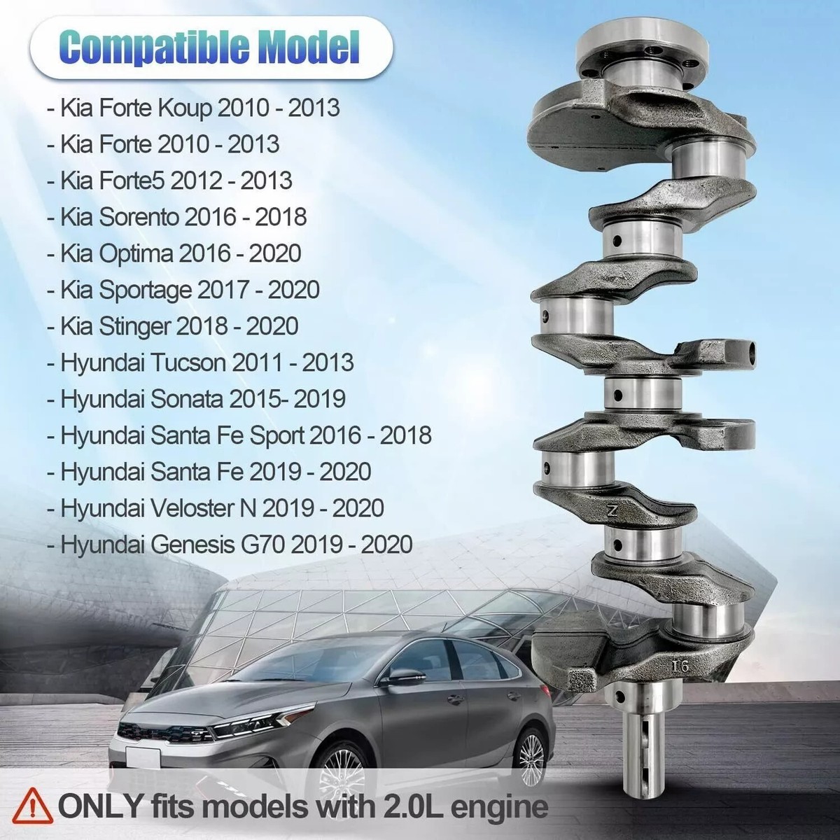 Trục Cơ Kia Carens / rondo OEM 231112G000
