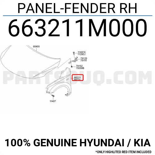 Tai Xe Phải Kia koup Mã phụ tùng 663211M000