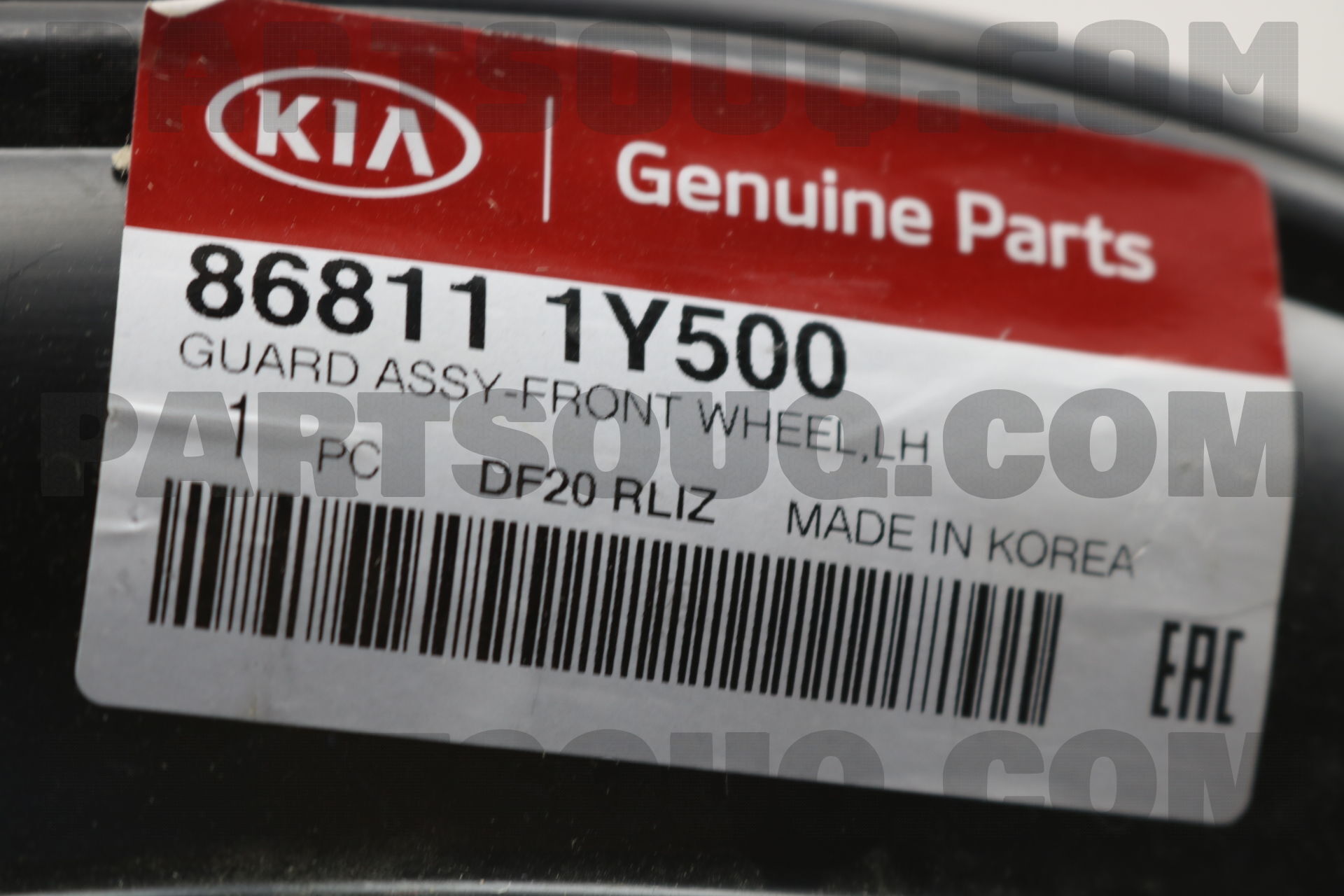 Chắn Bùn Lòng Dè Trước Trái Kia Morning / Picanto Mã phụ tùng 868111Y500