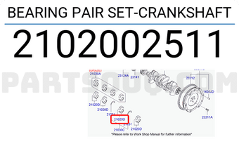 Bạc Ba Li Ê Cos 1 Kia Morning / Picanto Mã phụ tùng 2102002611