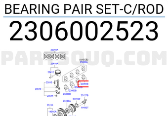 Bạc Biên Cos2 Kia Morning / Picanto Mã phụ tùng 2306002622