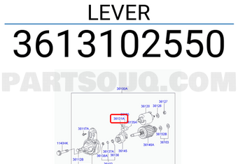 Càng Cua Máy Đề Kia Morning / Picanto Mã phụ tùng 3613102550