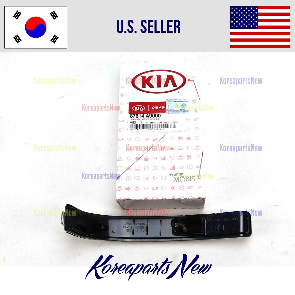 Đèn Xin An Gương Chiếu Hậu Phải Kia Grand Sedona Mã phụ tùng 87614A9000