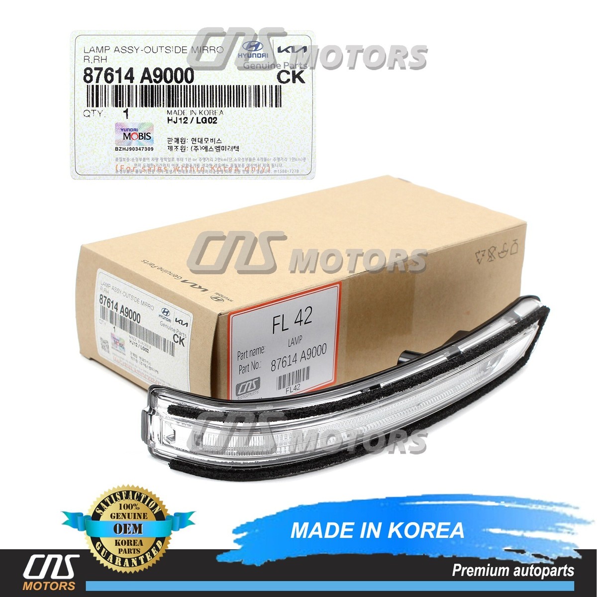 Đèn Xin An Gương Chiếu Hậu Phải Kia Carnival Mã phụ tùng 87614A9000