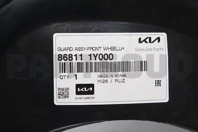 Chắn Bùn Lòng Dè Trước - L Kia Morning / Picanto Mã phụ tùng 868111y000